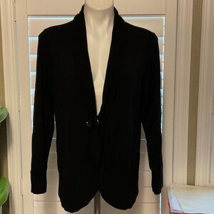 JM Collection Black Cardigan Sweater